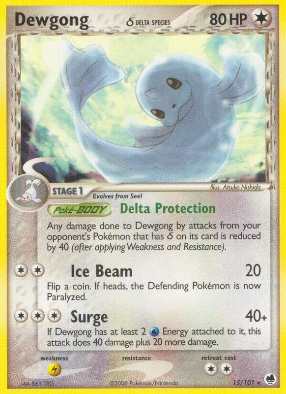 Dewgong (Delta Species) Pokemon card from Dragon Frontiers