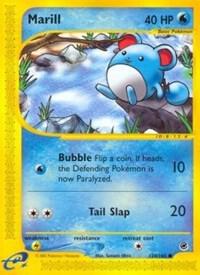 Marill Pokemon card from Expedition