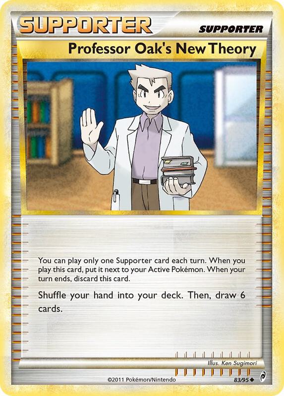 Professor Oak's New Theory Pokemon card from Call of Legends