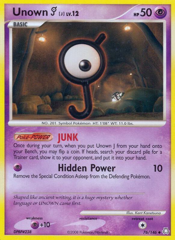 Unown (J) Pokemon card from Legends Awakened