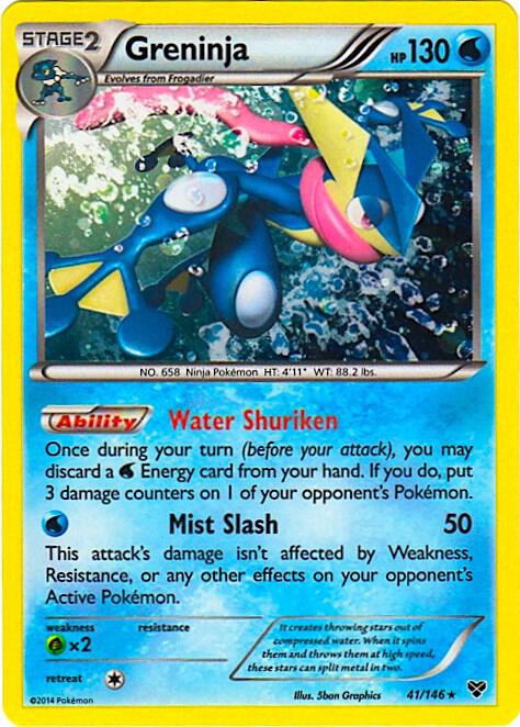 Greninja Pokemon card from Blister Exclusives