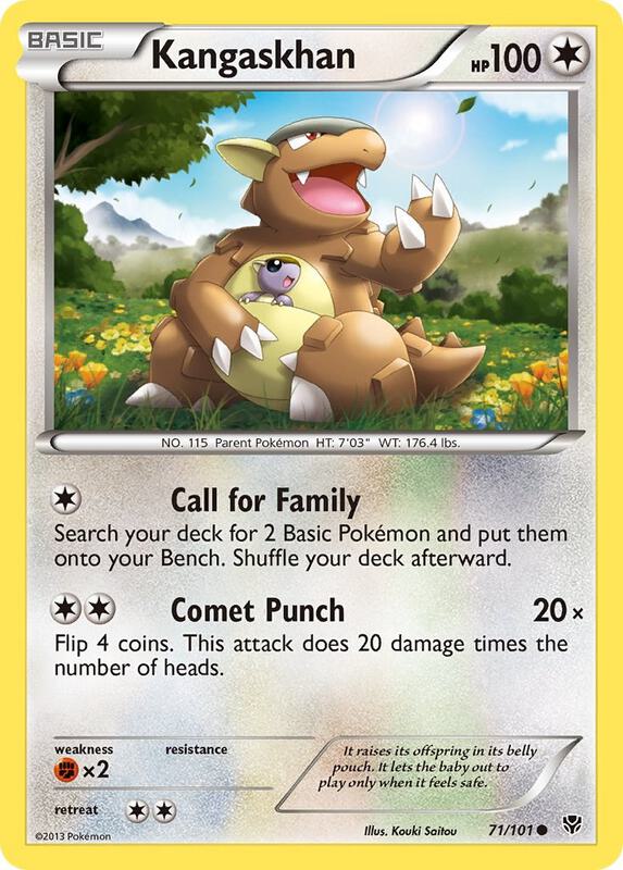 Kangaskhan Pokemon card from Plasma Blast