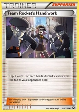 Team Rocket's Handiwork Pokemon card from Fates Collide
