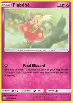 Flabébé Pokemon card from Cosmic Eclipse