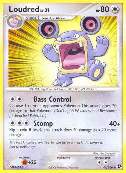Loudred Lv.31 Pokemon card from Great Encounters
