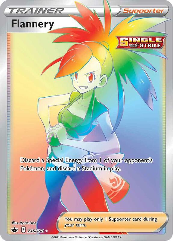 Flannery (Secret) Pokemon card from SWSH06: Chilling Reign