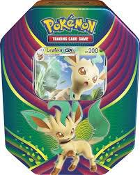 Evolution Celebration Tin [Leafeon GX] Pokemon card from SM - Celestial Storm