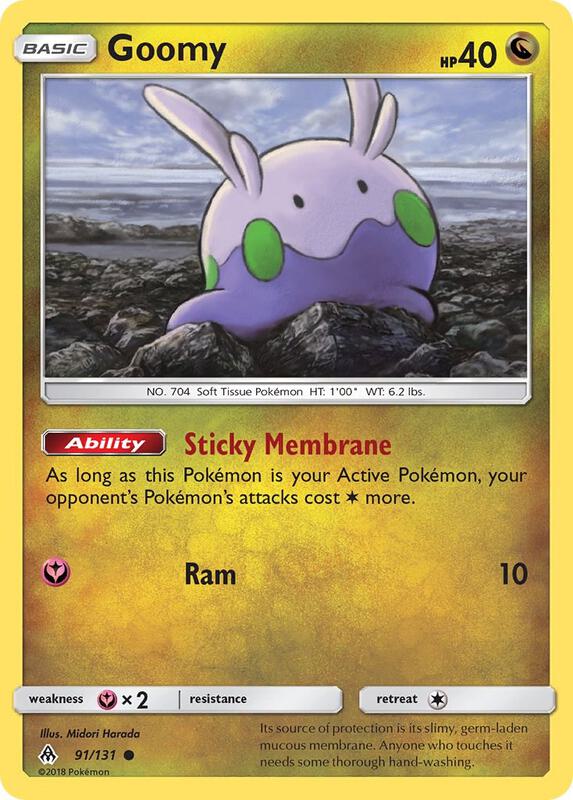 Goomy (91) Pokemon card from SM - Forbidden Light