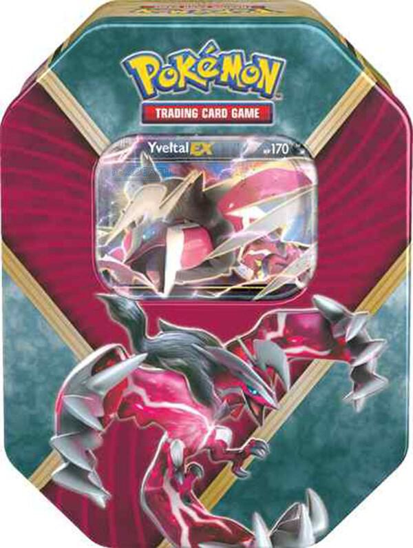 Shiny Kalos Tin [Yveltal EX] Pokemon card from XY - Fates Collide