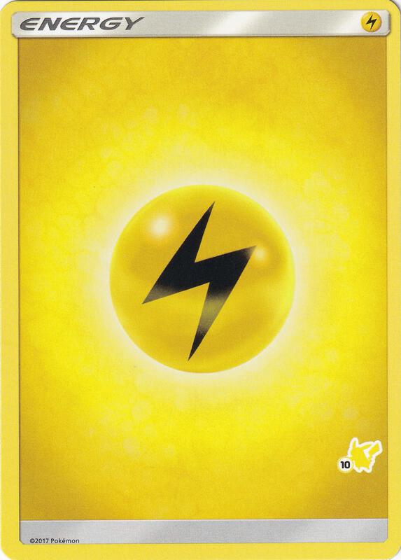 Lightning Energy (#10 Pikachu Stamped) Pokemon card from Battle Academy