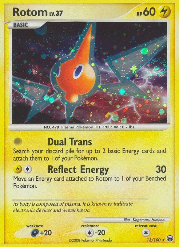 Rotom Pokemon card from Majestic Dawn