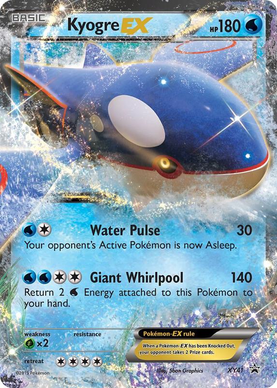 Kyogre EX Pokemon card from XY Promos