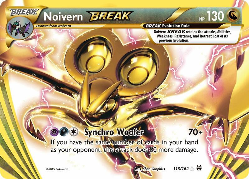 Noivern BREAK Pokemon card from XY - BREAKthrough