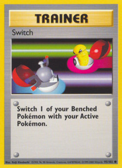 Switch Pokemon card from Base Set