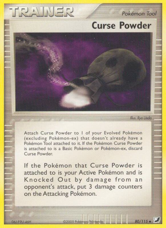 Curse Powder Pokemon card from Unseen Forces
