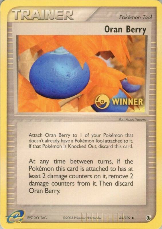 Oran Berry Pokemon card from League & Championship Cards