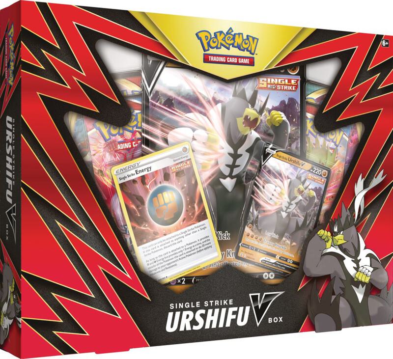 Single Strike Urshifu V Box Pokemon card from SWSH05: Battle