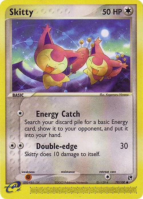 Skitty Pokemon card from Sandstorm