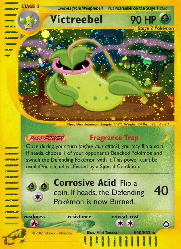 Victreebel (H30) Pokemon card from Aquapolis