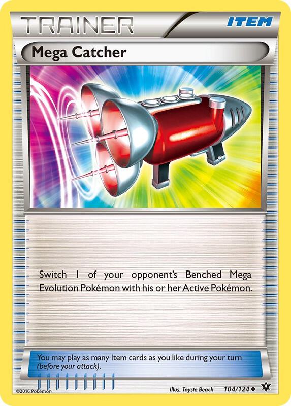 Mega Catcher Pokemon card from XY - Fates Collide