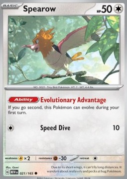 Spearow Pokemon card from 151