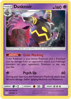 Dusknoir Pokemon card from Deck Exclusives