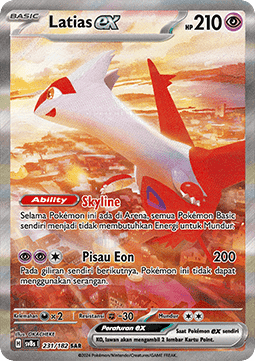 Latias ex Pokemon card from Stellar Lightning