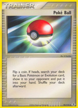 Poké Ball Pokemon card from EX FireRed LeafGreen