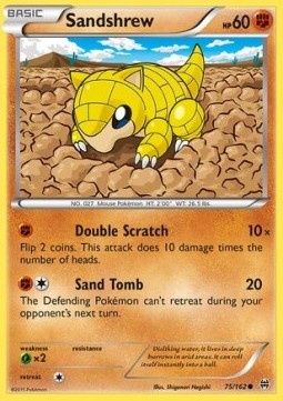 Sandshrew Pokemon card from BREAKthrough