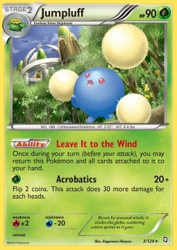 Jumpluff Pokemon card from Dragons Exalted