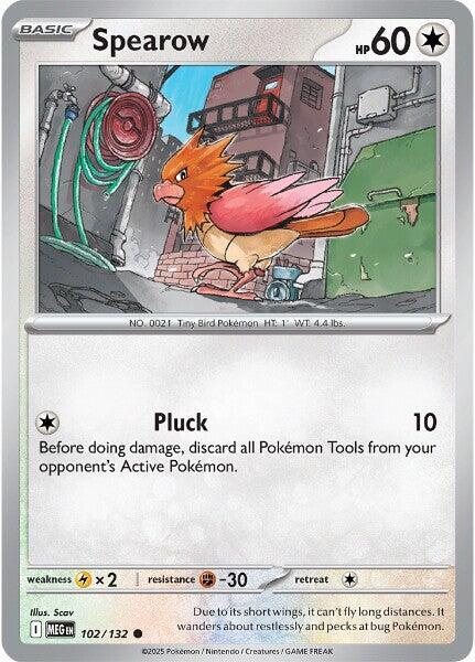 Spearow Pokemon card from ME01: Mega Evolution
