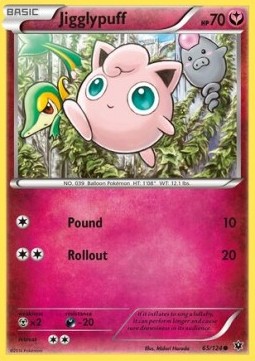 Jigglypuff Pokemon card from Fates Collide