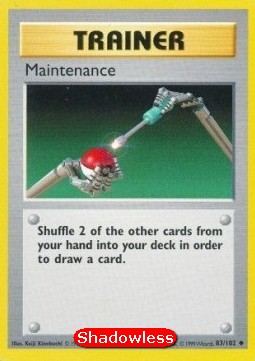 Maintenance Pokemon card from Base Set