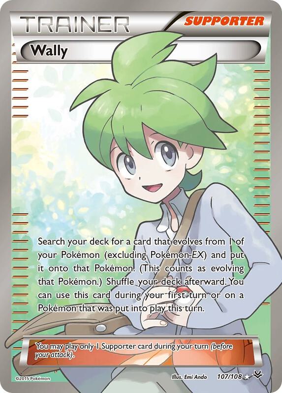 Wally (107 Full Art) Pokemon card from XY - Roaring Skies