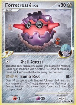 Forretress [G] Lv.35 (Holo) Pokemon card from Rising Rivals