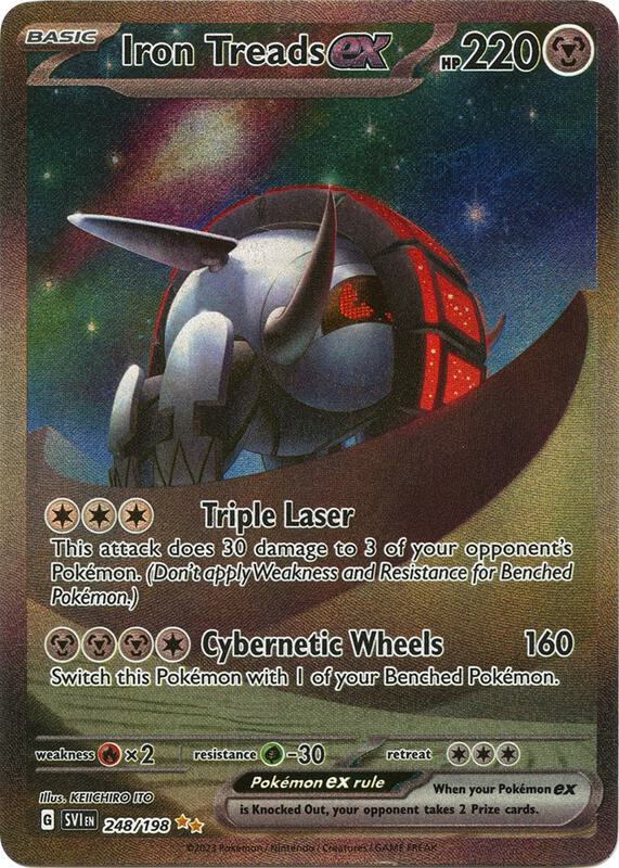 Iron Treads ex Pokemon card from SV01: Scarlet & Violet Base Set