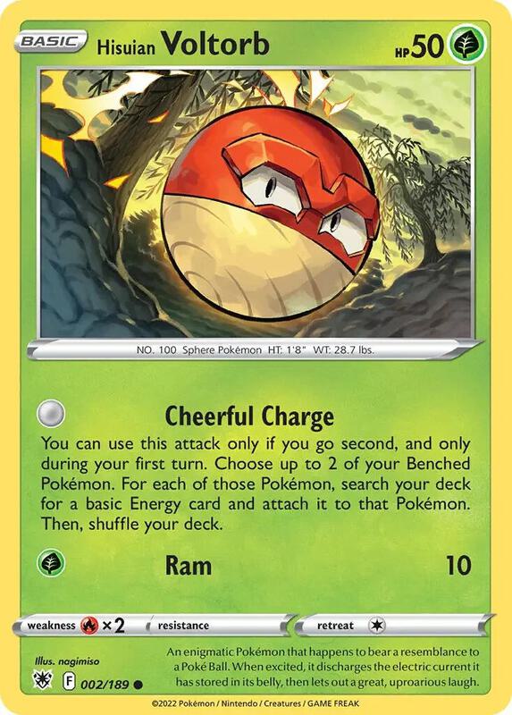 Hisuian Voltorb Pokemon card from Deck Exclusives