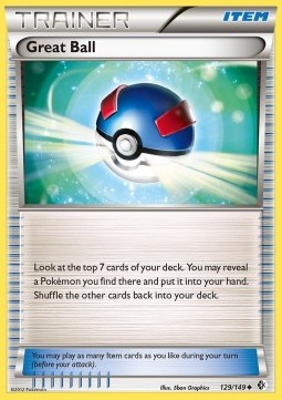 Great Ball Pokemon card from Boundaries Crossed