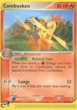 Combusken Pokemon card from EX Ruby Sapphire