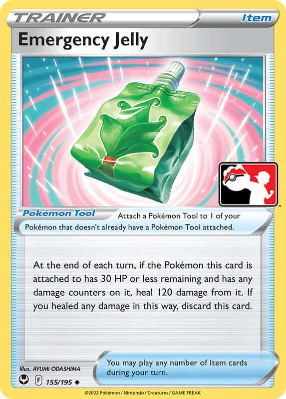 Emergency Jelly Pokemon card from Prize Pack Series Cards