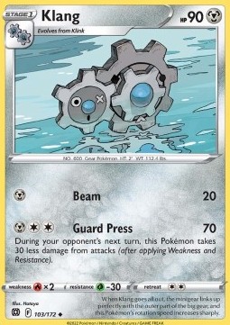 Klang Pokemon card from Brilliant Stars