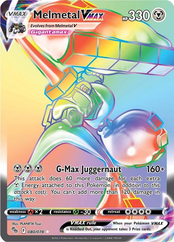 Melmetal VMAX (Secret) Pokemon card from Pokemon GO