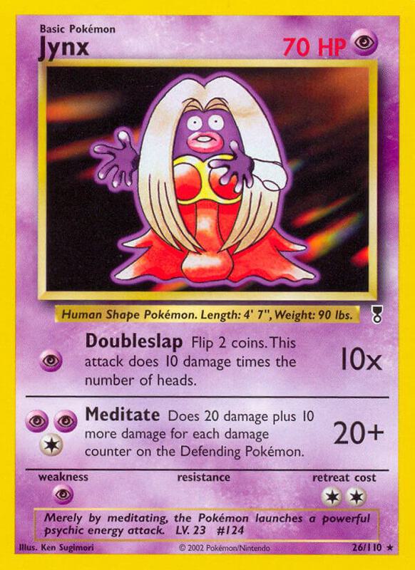 Jynx Pokemon card from Legendary Collection