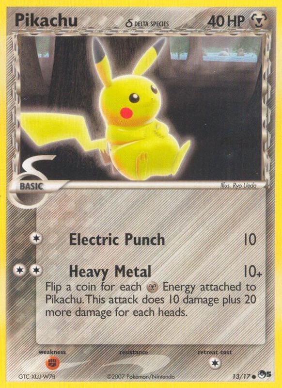 Pikachu (Delta Species) Pokemon card from POP Series 5