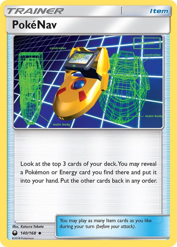 PokeNav Pokemon card from SM - Celestial Storm