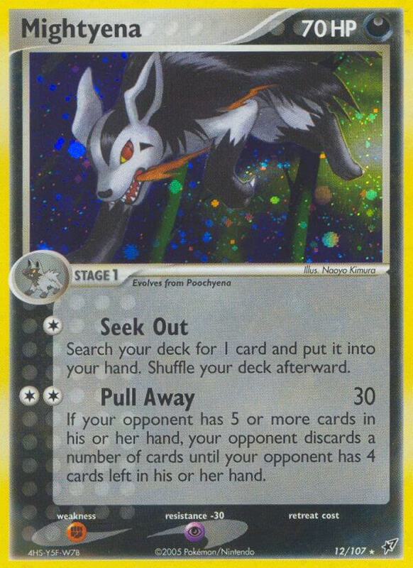 Mightyena Pokemon card from Deoxys