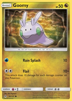 Goomy Pokemon card from Forbidden Light