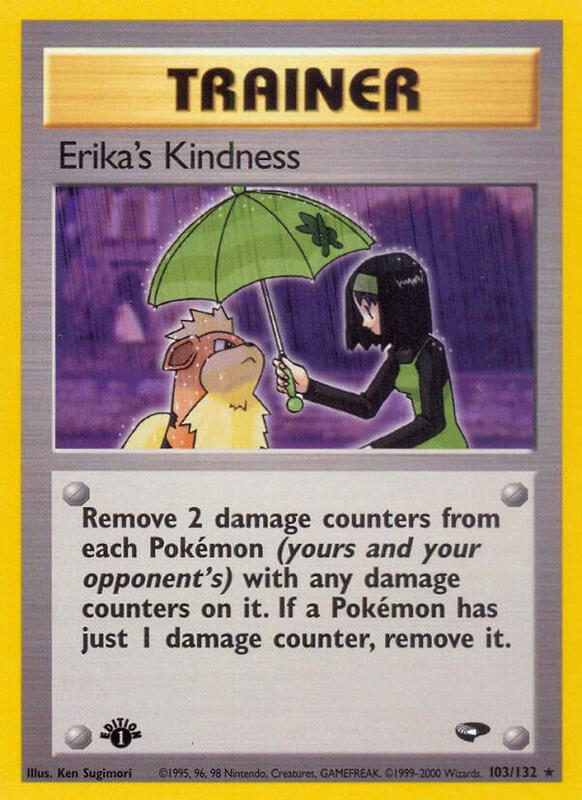 Erika's Kindness Pokemon card from Gym Challenge