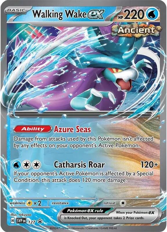 Walking Wake ex - 127 Pokemon card from SV: Scarlet & Violet Promo Cards