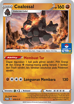 Coalossal (S-P/ID 010) Sword & Shield Indonesian Promos ID